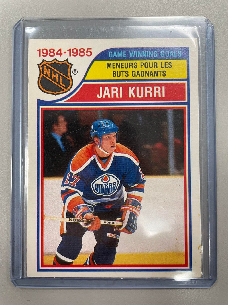 1985 O-PEE-CHEE - GAME WINNING GOALS - J. KURRI -