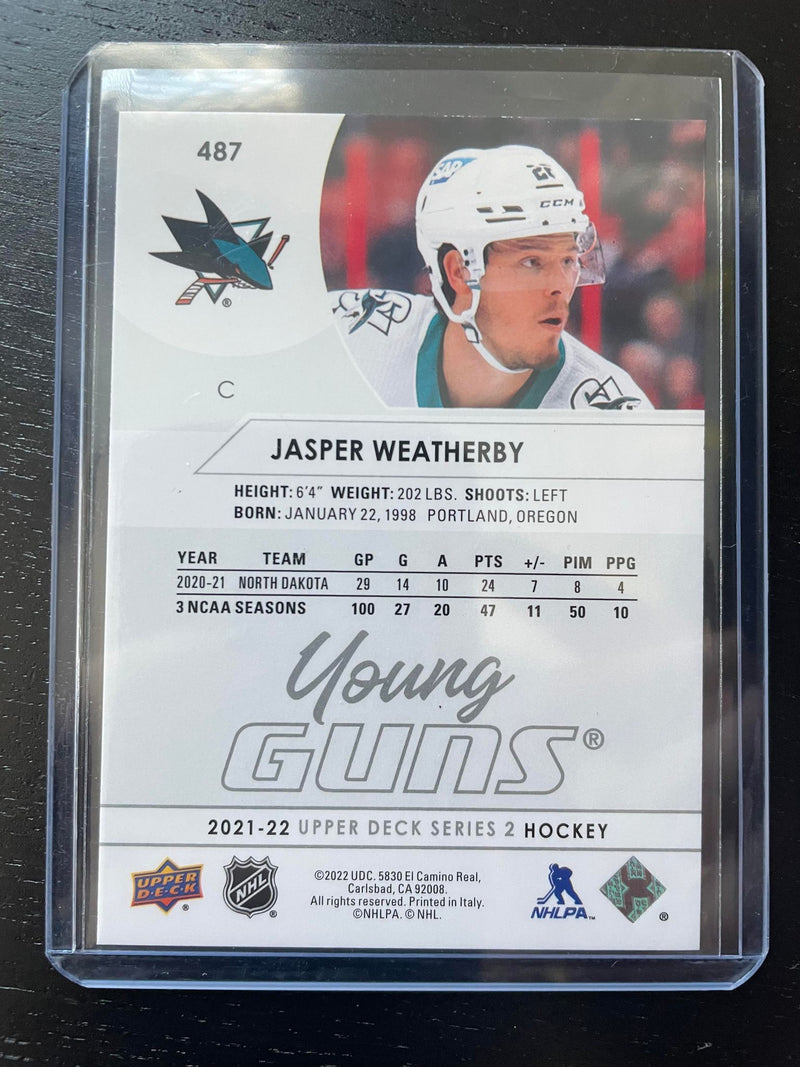 2021 UPPER DECK SERIES TWO - YOUNG GUNS - J. WEATHERBY -