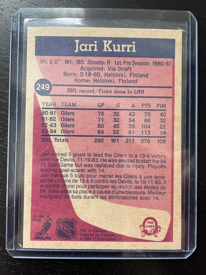 1984 O-PEE-CHEE - J. KURRI -