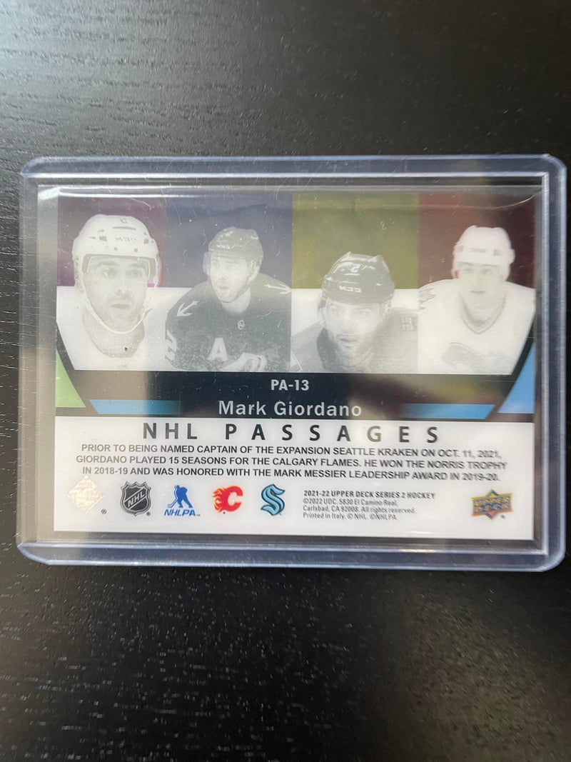 2021 UPPER DECK SERIES TWO - NHL PASSAGES - M. GIORDANO -