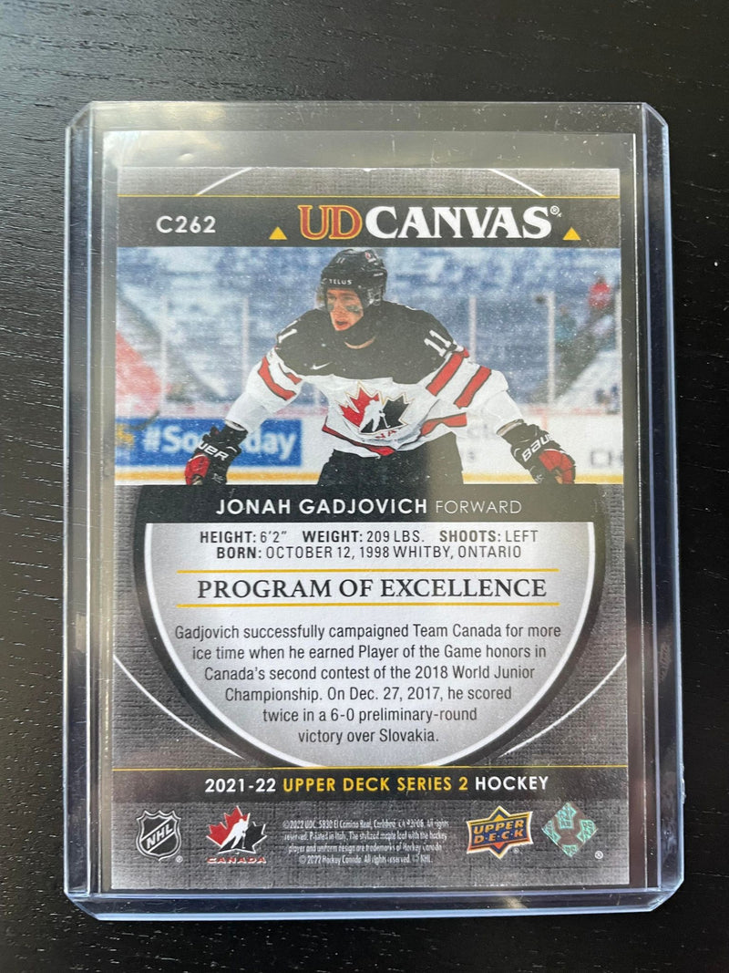 2021 UPPER DECK SERIES TWO - BLACK - UD CANVAS - PROGRAM OF EXCELLENCE - J. GADJOVICH -