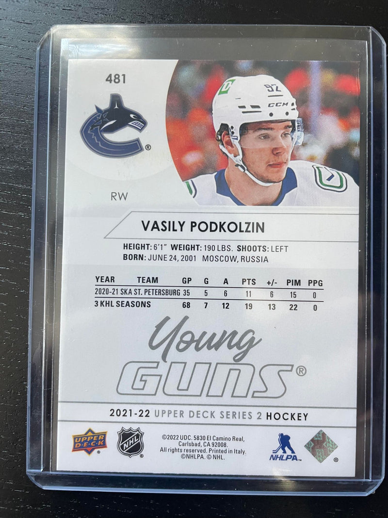 2021 UPPER DECK SERIES TWO - YOUNG GUNS - V. PODKOLZIN -