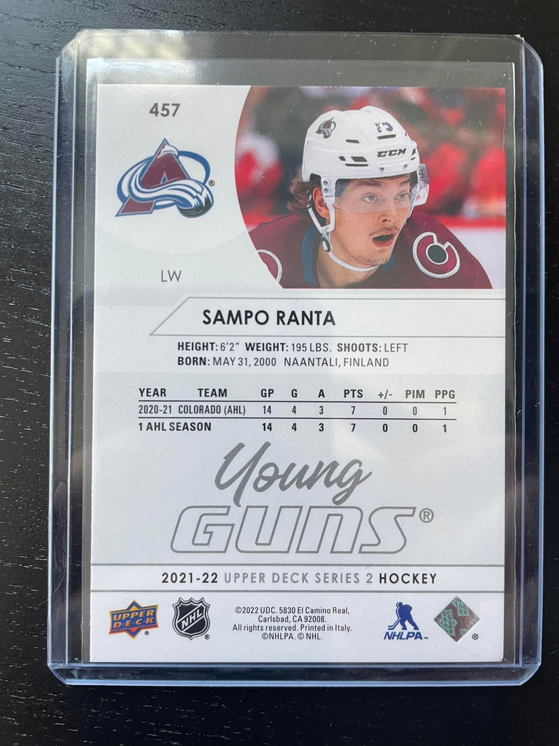 2021 UPPER DECK SERIES TWO - YOUNG GUNS - S. RANTA -