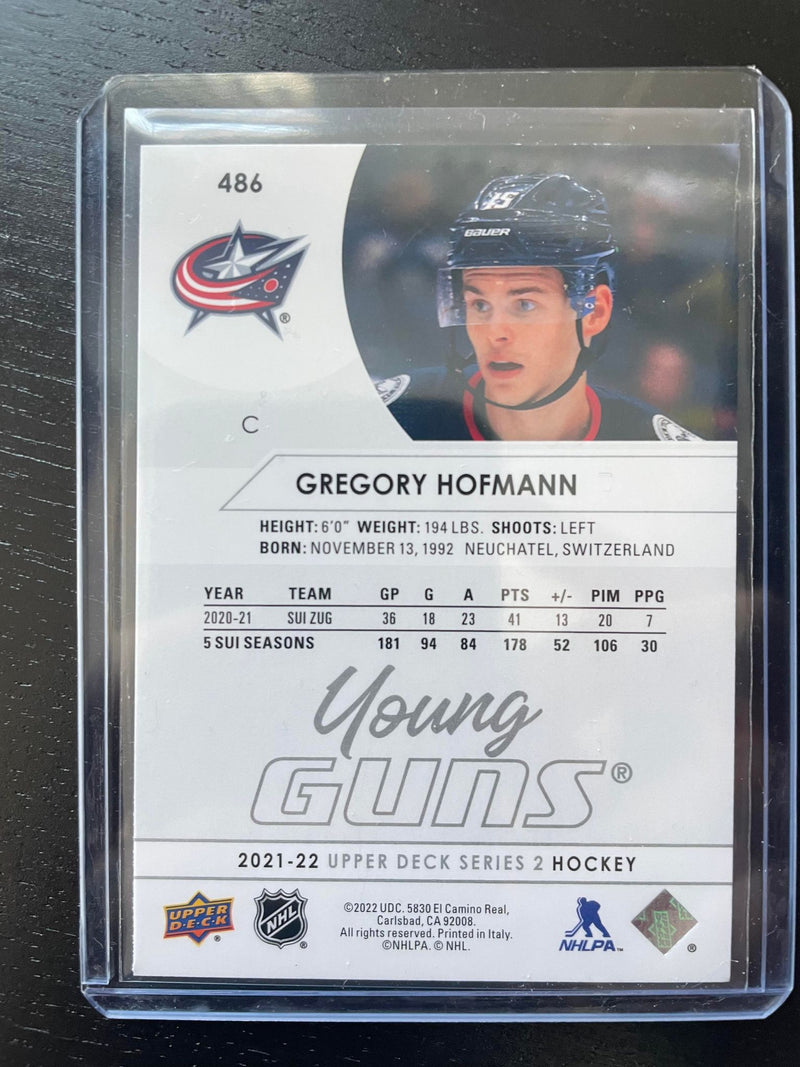 2021 UPPER DECK SERIES TWO - YOUNG GUNS - G. HOFMANN -