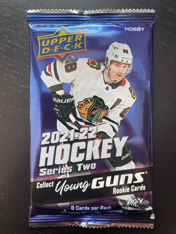 2021 UPPER DECK SERIES TWO HOCKEY HOBBY PACK