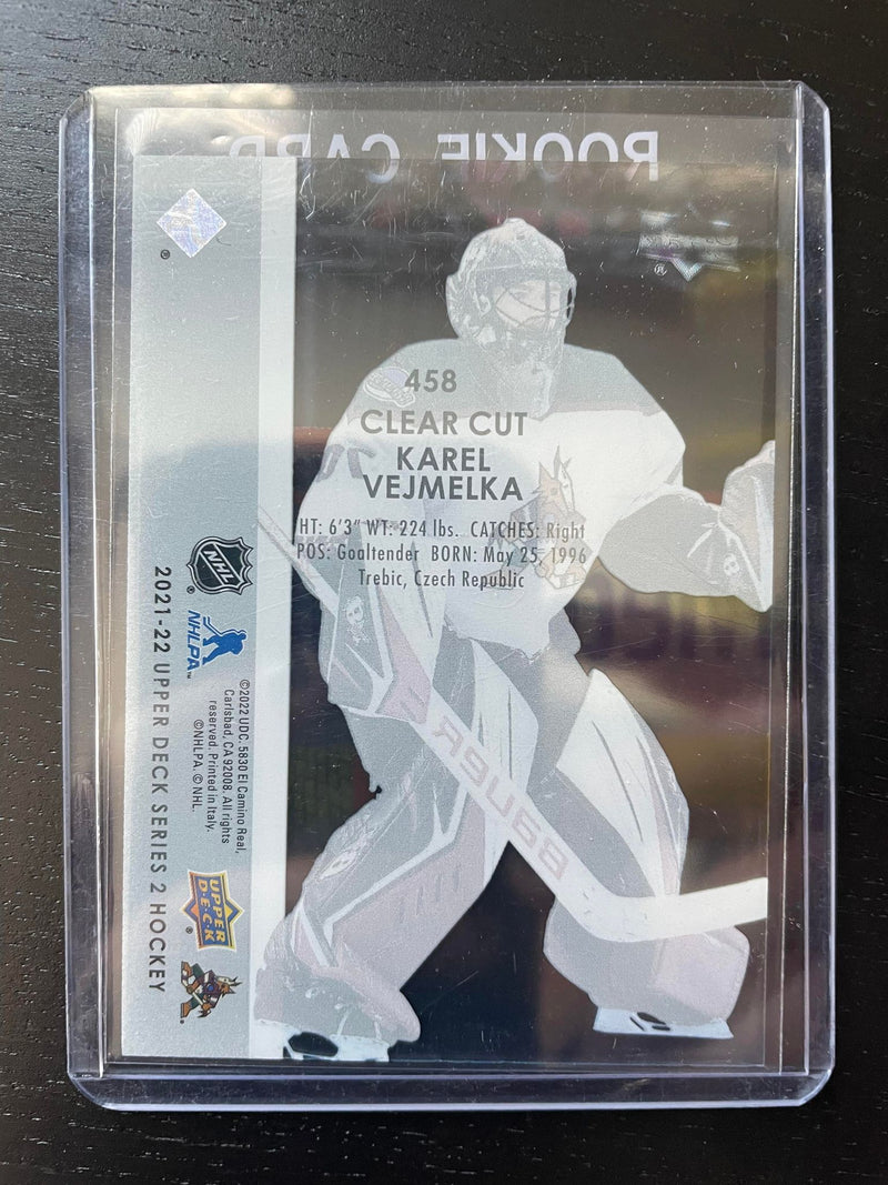 2021 UPPER DECK SERIES TWO - CLEAR CUT - YOUNG GUNS - K. VEJMELKA -