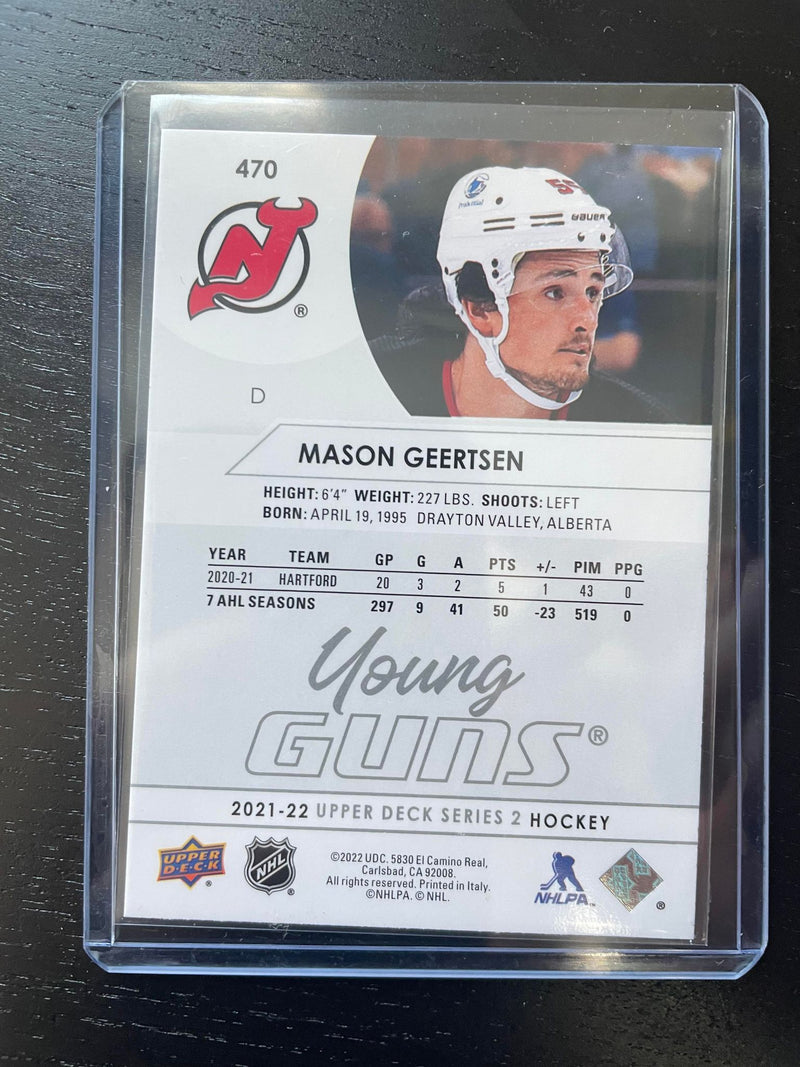 2021 UPPER DECK SERIES TWO - YOUNG GUNS - M. GEERTSEN -