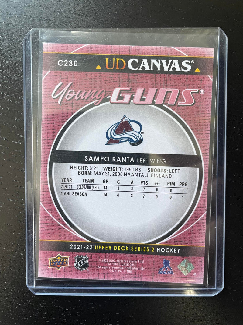 2021 UPPER DECK SERIES TWO - UD CANVAS - YOUNG GUNS - S. RANTA -