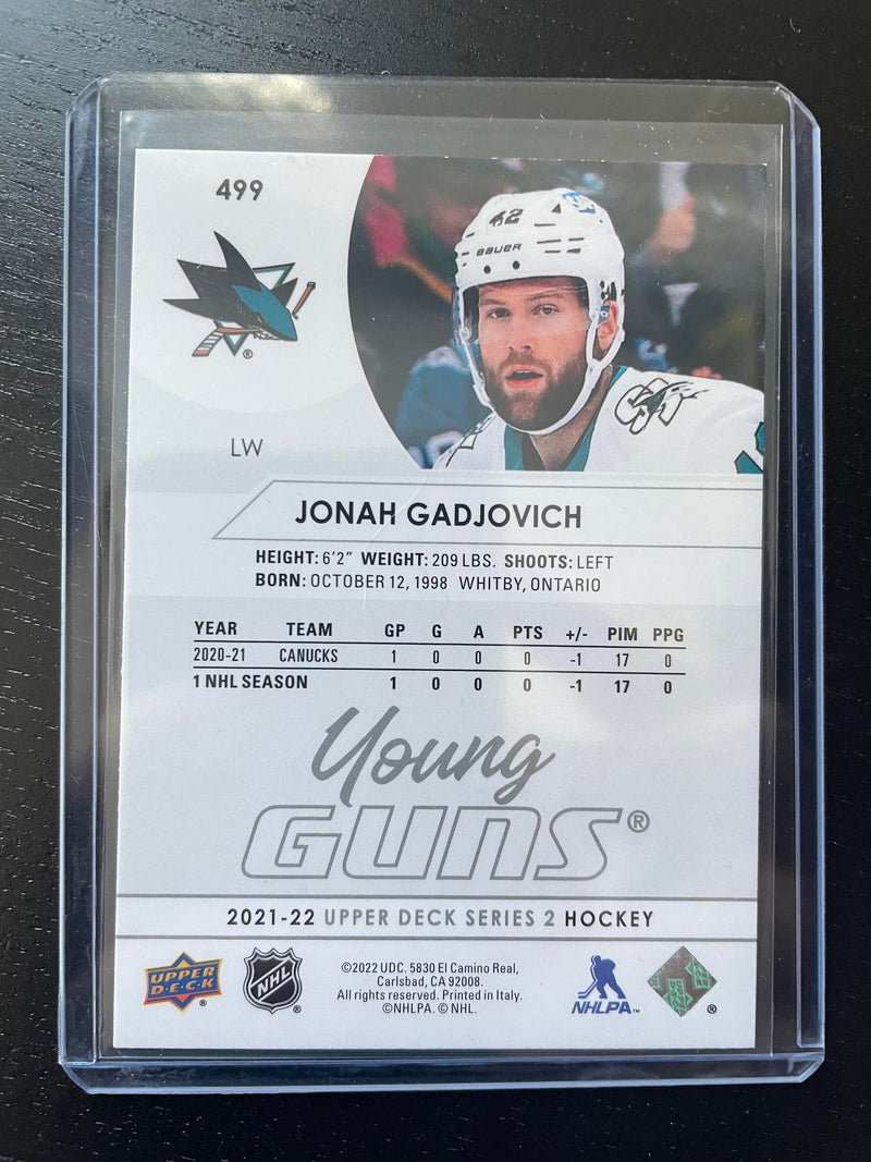 2021 UPPER DECK SERIES TWO - YOUNG GUNS - J. GADJOVICH -