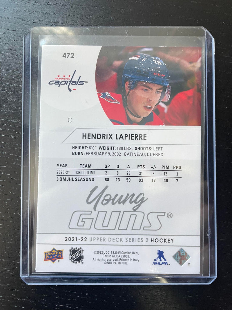 2021 UPPER DECK SERIES TWO - YOUNG GUNS - H. LAPIERRE -