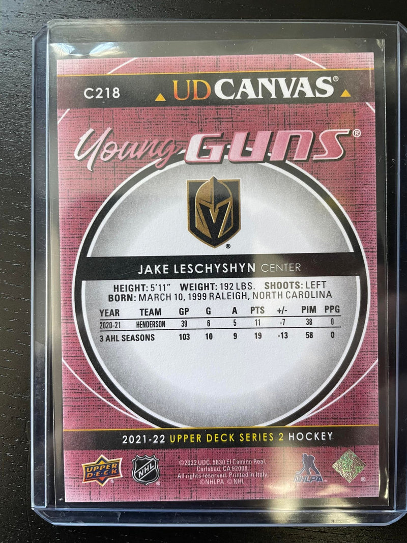 2021 UPPER DECK SERIES TWO - UD CANVAS - YOUNG GUNS - J. LESCHYSHYN -