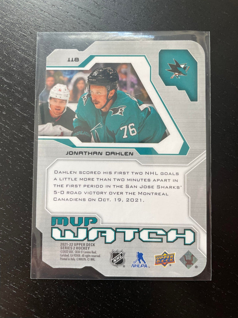 2021 UPPER DECK SERIES TWO - MVP WATCH - J. DAHLEN - #118 - #'D/250