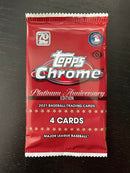 2021 TOPPS CHROME PLATINUM ANNIVERSARY BASEBALL LITE PACK