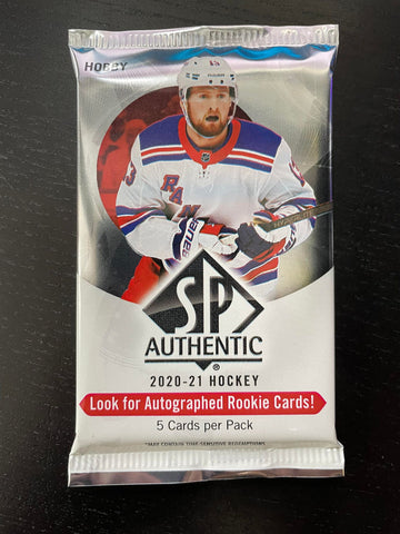 2020 UPPER DECK SP AUTHENTIC HOCKEY HOBBY PACK