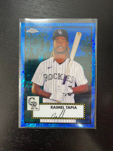 2021 TOPPS CHROME PLATINUM ANNIVERSARY - BLUE MINI DIAMOND - R. TAPIA - #286 - #'D/199