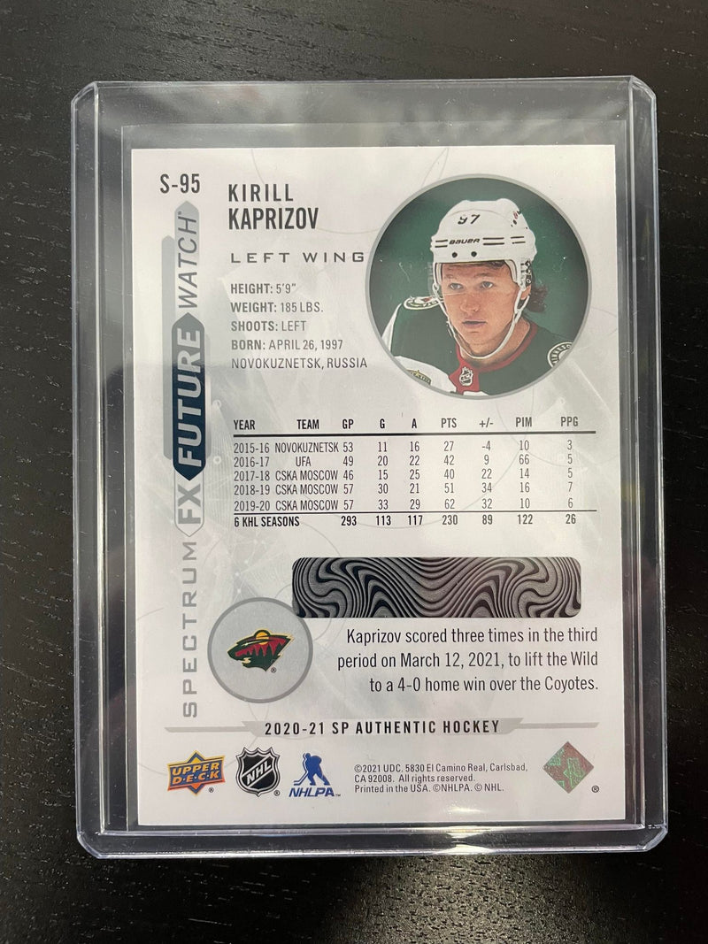 2020 UPPER DECK SP AUTHENTIC - SPECTRUM FX - FUTURE WATCH - LEVEL 3 - K. KAPRIZOV -