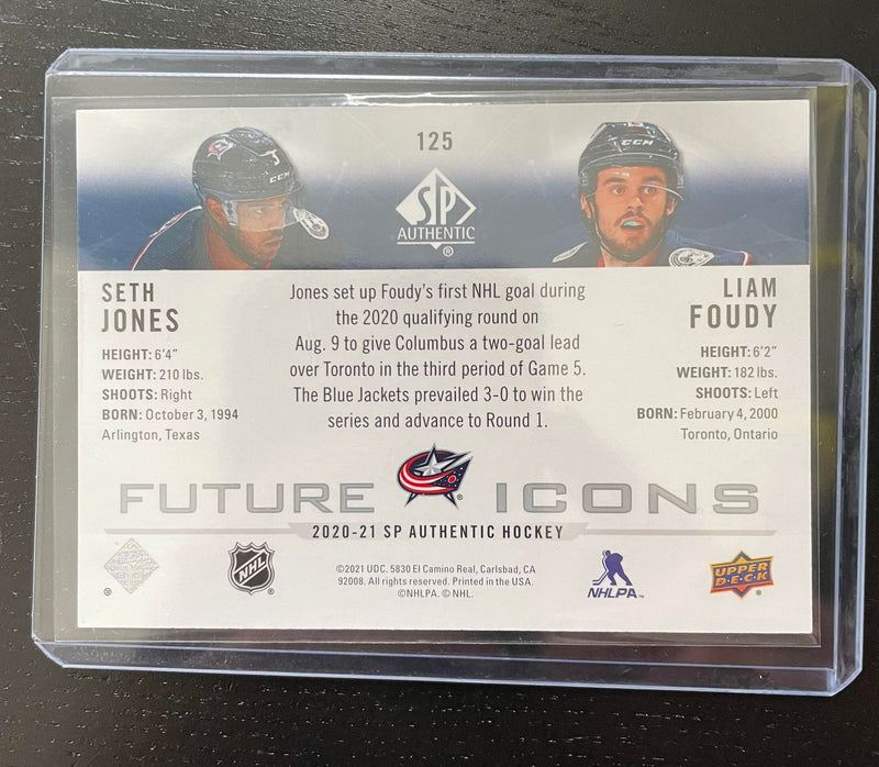 2020 UPPER DECK SP AUTHENTIC - FUTURE ICONS - S. JONES / L. FOUDY - #125 - #'D/199 - RC