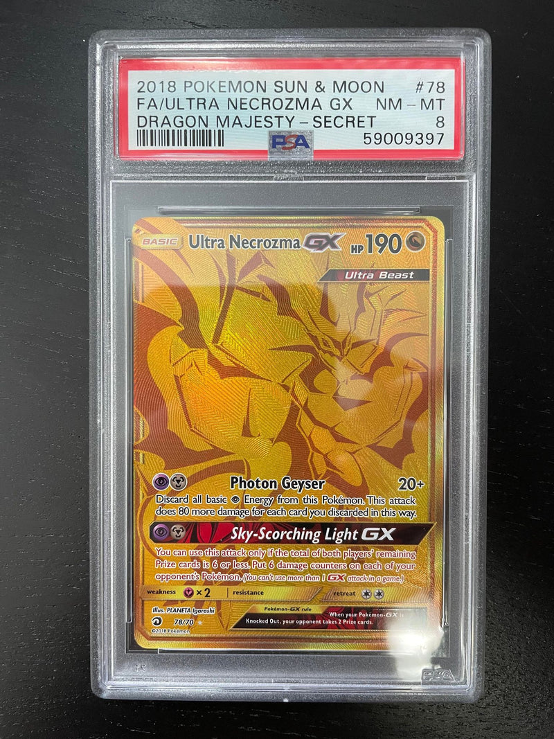 ultra necrozma gx pokemon card POKEMON - DRAGON MAJESTY - ULTRA NECROZMA GX - SECRET - #78
