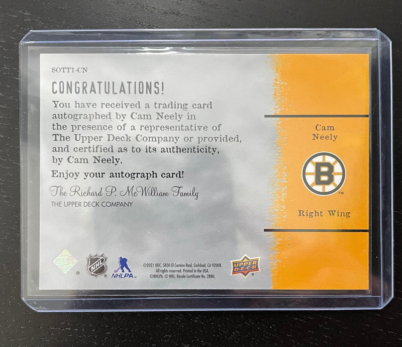 2020 UPPER DECK SP AUTHENTIC - SIGN OF THE TIMES - C. NEELY -