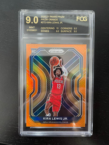 2020 PANINI PRIZM - ORANGE PRIZM - K. LEWIS JR. - #272 - #'D/49 - RC - FCG 9***