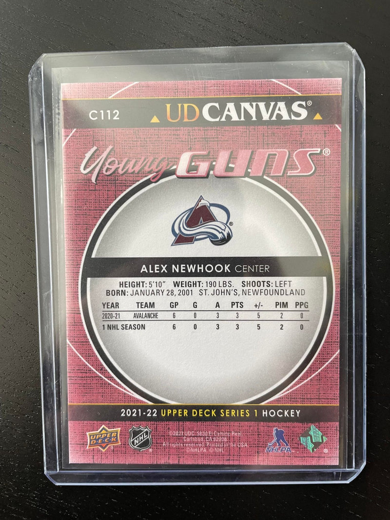 2021 UPPER DECK SERIES ONE - UD CANVAS - YOUNG GUNS - A. NEWHOOK -