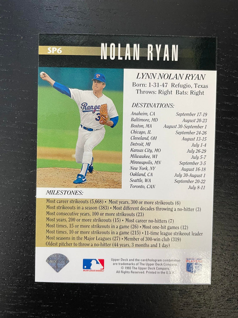 1993 UPPER DECK - N. RYAN -