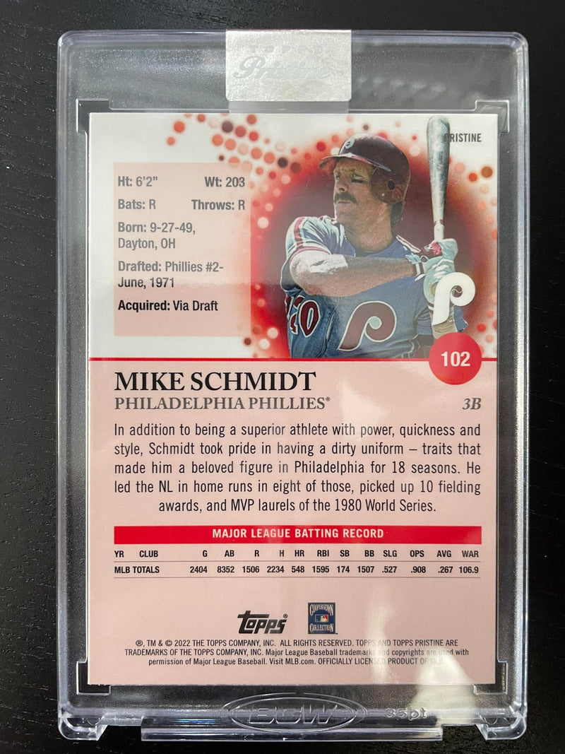 2022 TOPPS PRISTINE - ENCASED - M. SCHMIDT -