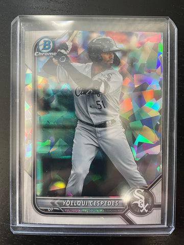 2022 TOPPS BOWMAN - CHROME - ATOMIC REFRACTOR - Y. CESPEDES - #BCP-87