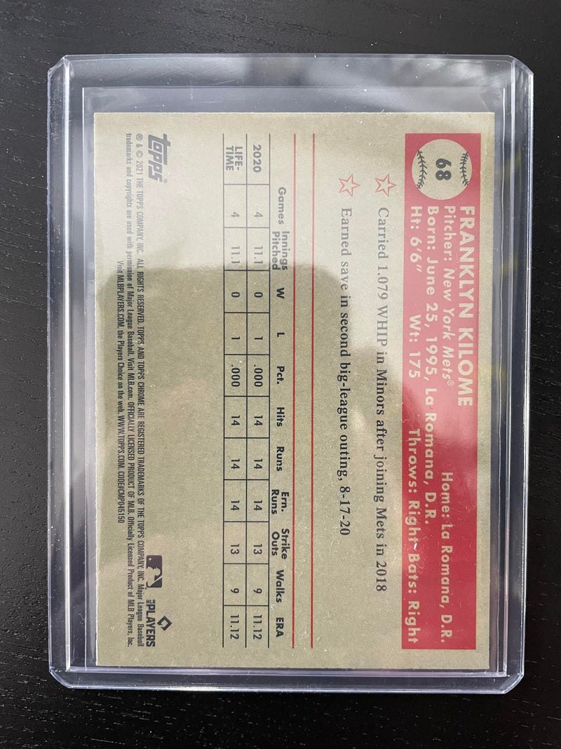 2021 TOPPS CHROME PLATINUM ANNIVERSARY - AQUA WAVE REFRACTOR - F. KILOME -