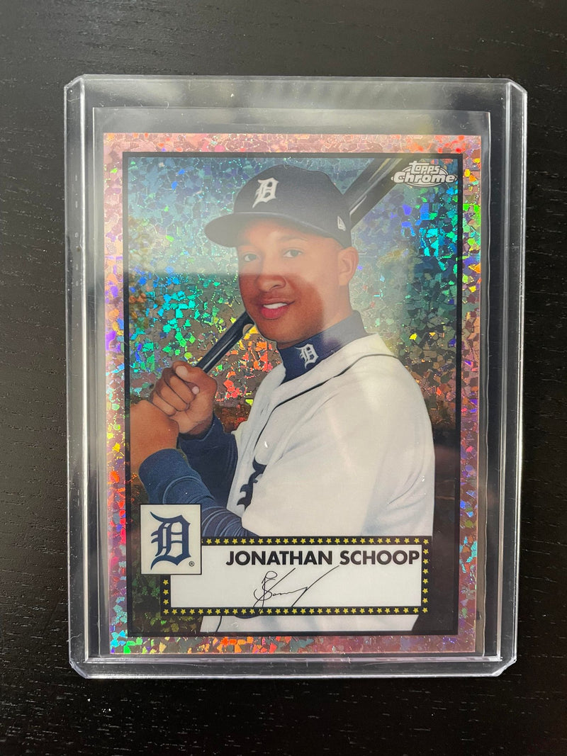 2021 TOPPS CHROME PLATINUM ANNIVERSARY - ROSE GOLD MINI DIAMOND - J. SCHOOP - #388 - #'D/75