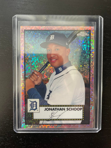 2021 TOPPS CHROME PLATINUM ANNIVERSARY - ROSE GOLD MINI DIAMOND - J. SCHOOP - #388 - #'D/75