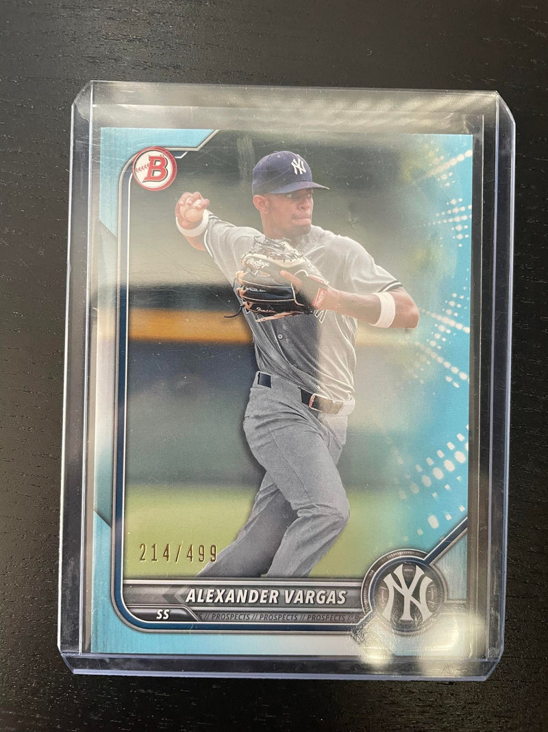 2022 TOPPS BOWMAN - SKY BLUE - A. VARGAS - #BP-140 - #'D/499