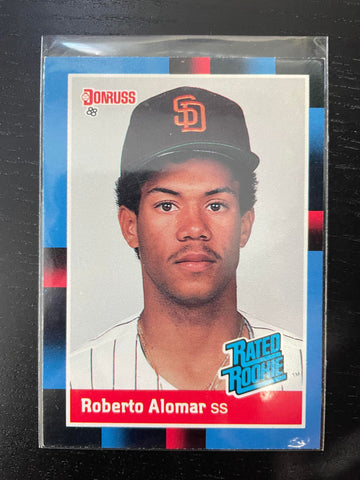 1987 LEAF DONRUSS - RATED ROOKIE - R. ALOMAR - #34