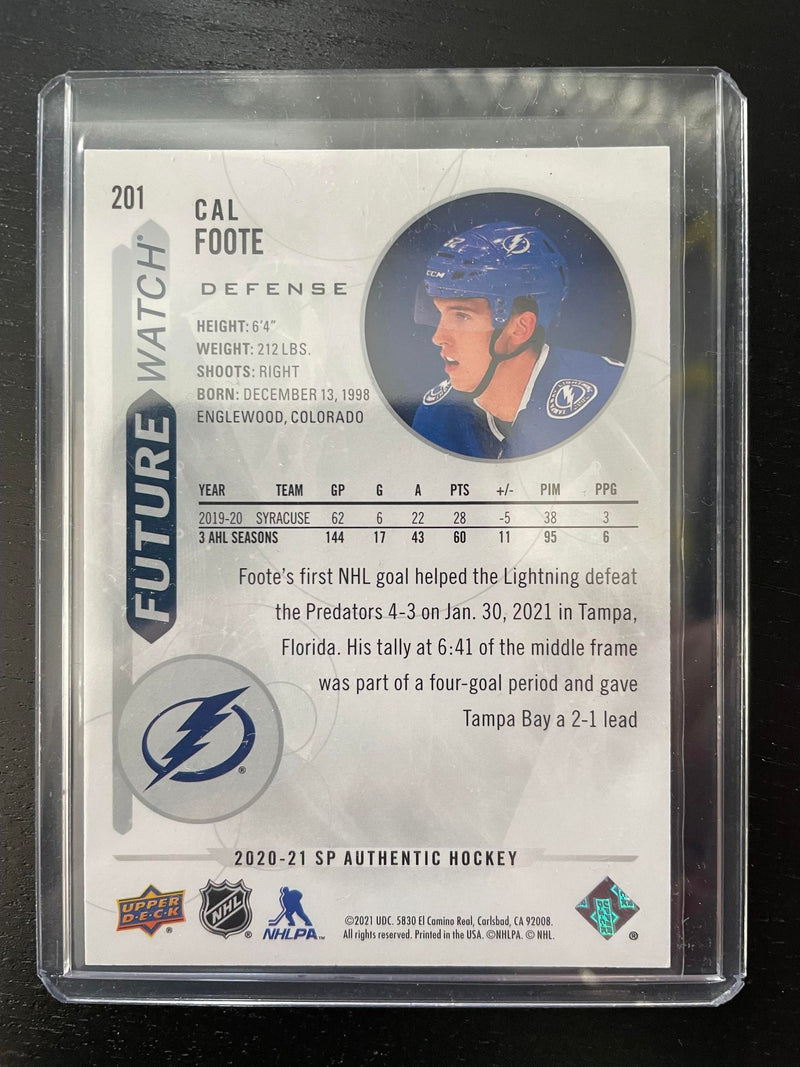 2020 UPPER DECK SP AUTHENTIC - FUTURE WATCH - C. FOOTE - #201 - #'D/999 - RC