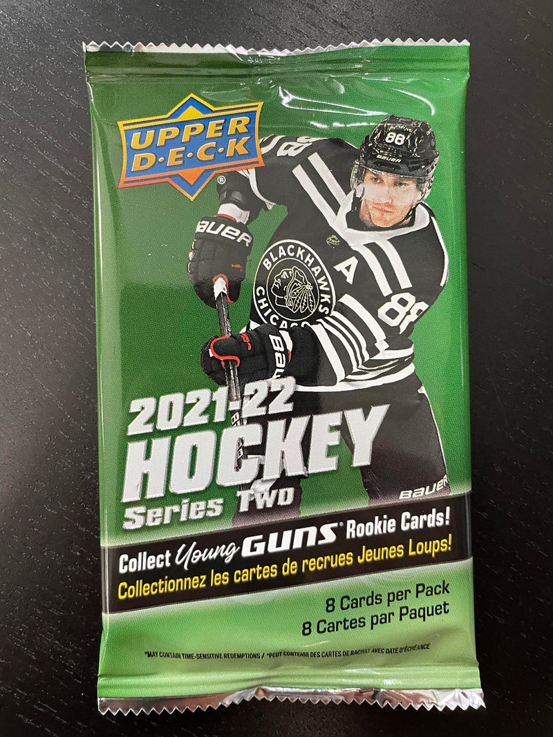 2021 UPPER DECK SERIES TWO HOCKEY GRAVITY FEED RETAIL PACK