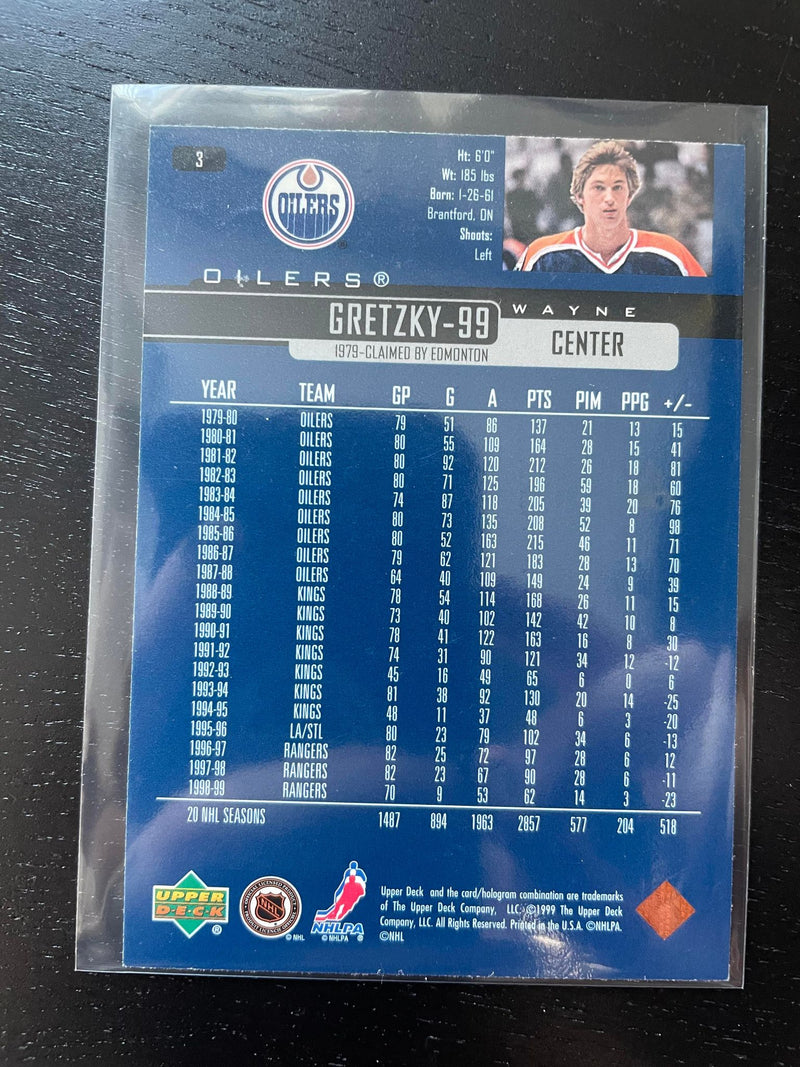 1999 UPPER DECK - W, GRETZKY - SELECT YOUR CARD