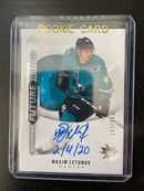 2020 UPPER DECK SP AUTHENTIC - FUTURE WATCH AUTO INSCRIBED - M. LETUNOV - #179 - #'D/999 - AUTOGRAPH - RC