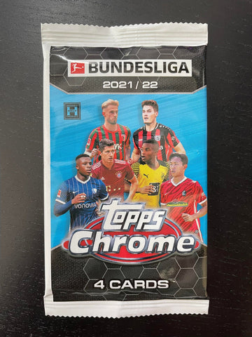 2021 TOPPS CHROME BUNDESLIGA SOCCER HOBBY PACK