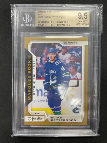 2018 UPPER DECK O-PEE-CHEE - GOLD - E. PETTERSSON - #611 - BGS 9.5***