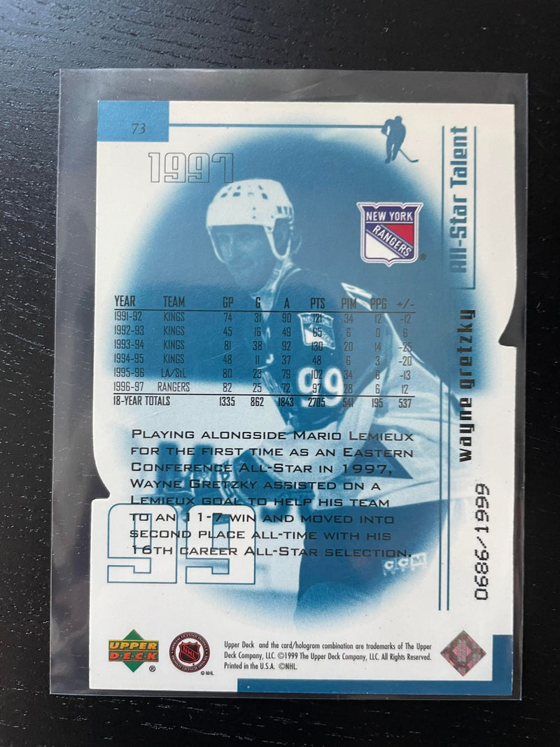 1999 UPPER DECK - YEAR OF THE GREAT ONE - W. GRETZKY -