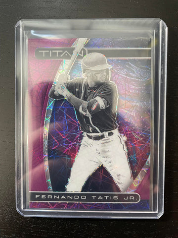 2021 PANINI CHRONICLES - TITAN - PURPLE VELOCITY PRIZM - F. TATIS JR. - #12