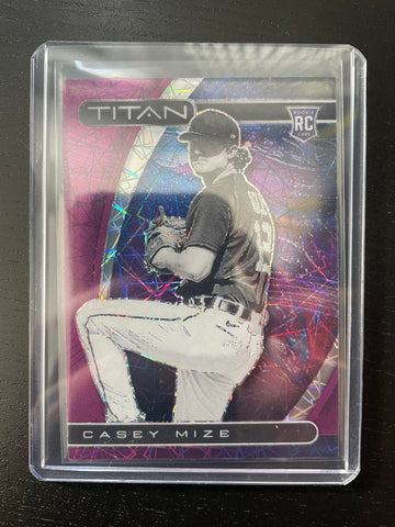 2021 PANINI CHRONICLES - TITAN - PURPLE VELOCITY PRIZM - C. MIZE - #9 - RC