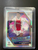 2022 TOPPS FINEST UEFA CHAMPIONS LEAGUE - PRIZED FOOTBALLERS - SINGLES -