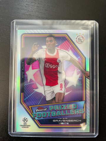 2022 TOPPS FINEST UEFA CHAMPIONS LEAGUE - PRIZED FOOTBALLERS - SINGLES - #PF1-PF20 - YOU PICK FROM LIST