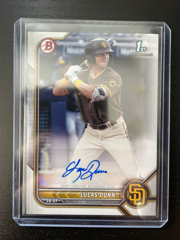 2022 TOPPS BOWMAN - 1ST BOWMAN - L. DUNN - #PPA-LD - AUTOGRAPH