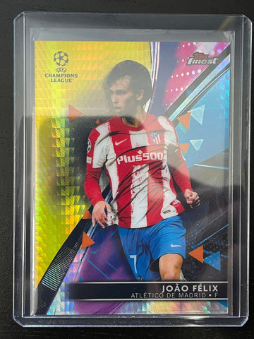 2021 TOPPS FINEST UEFA CHAMPIONS LEAGUE - YELLOW PRISM REFRACTOR - J. FELIX - #93 -