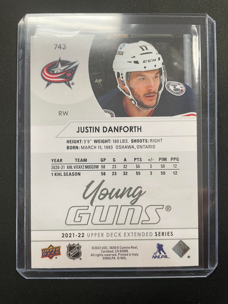 2021 UPPER DECK EXTENDED SERIES - YOUNG GUNS - J. DANFORTH -