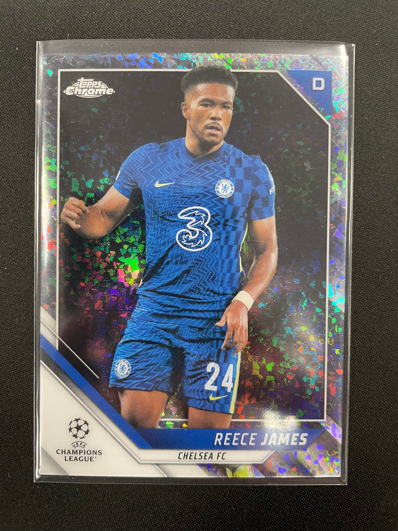 2022 TOPPS CHROME UEFA CHAMPIONS LEAGUE - SILVER MINI-DIAMOND REFRACTOR - R. JAMES - #35 - #'D/275