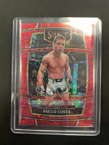 2022 PANINI SELECT UFC - CONCOURSE - RED DISCO PRIZM - P. COSTA - #18 - #'D/99