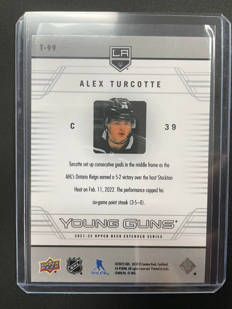 2021 UPPER DECK EXTENDED SERIES - TRIBUTE - YOUNG GUNS - A. TURCOTTE -